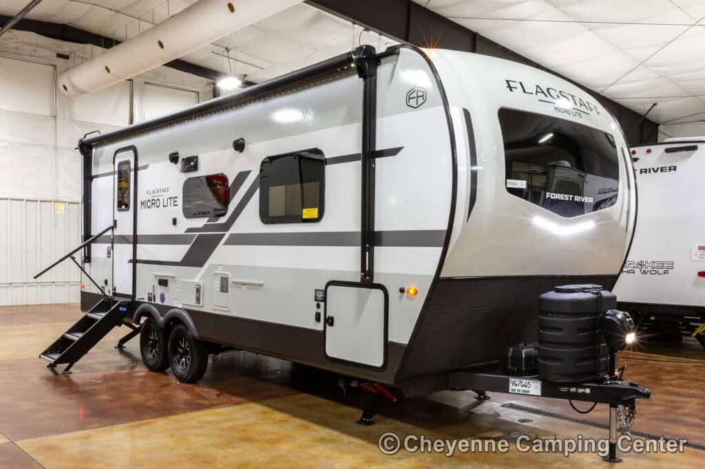 2026 Forest River Flagstaff Micro Lite 22FBS Couples Travel Trailer Enterior Image