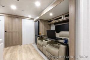 2026 Forest River Flagstaff Micro Lite 25FBLS Couples Travel Trailer Interior Image