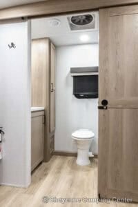 2026 Forest River Flagstaff Micro Lite 25FBLS Couples Travel Trailer Interior Image