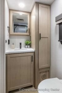 2026 Forest River Flagstaff Micro Lite 25FBLS Couples Travel Trailer Interior Image