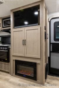 2026 Forest River Flagstaff Micro Lite 25FBLS Couples Travel Trailer Interior Image