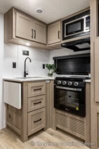 2026 Forest River Flagstaff Micro Lite 25FBLS Couples Travel Trailer Interior Image