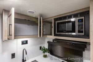 2026 Forest River Flagstaff Micro Lite 25FBLS Couples Travel Trailer Interior Image