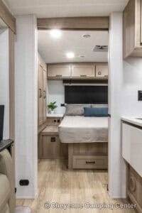 2026 Forest River Flagstaff Micro Lite 25FBLS Couples Travel Trailer Interior Image