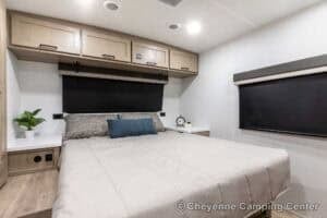 2026 Forest River Flagstaff Micro Lite 25FBLS Couples Travel Trailer Interior Image
