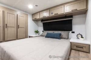 2026 Forest River Flagstaff Micro Lite 25FBLS Couples Travel Trailer Interior Image