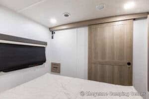 2026 Forest River Flagstaff Micro Lite 25FBLS Couples Travel Trailer Interior Image