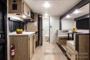 2027 Forest River Cherokee Wolf Pup Black Label 16KHWBL Small Camper Interior Image