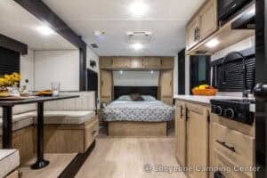 2026 Forest River Cherokee Wolf Pup Black Label 16KHWBL Small Camper Interior Image