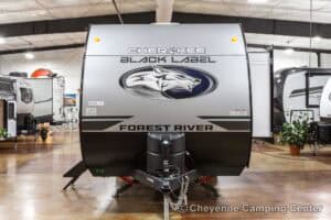 2026 Forest River Cherokee Wolf Pup Black Label 17JWBL Small Bunkhouse Travel Trailer Exterior Image