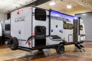2027 Forest River Cherokee Wolf Pup Black Label 17JWBL Small Bunkhouse Travel Trailer Exterior Image