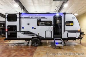 2026 Forest River Cherokee Wolf Pup Black Label 17JWBL Small Bunkhouse Travel Trailer Exterior Image