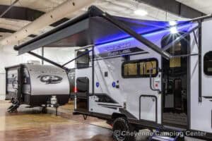 2026 Forest River Cherokee Wolf Pup Black Label 17JWBL Small Bunkhouse Travel Trailer Exterior Image