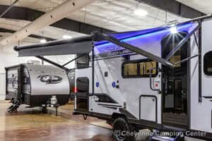 2026 Forest River Cherokee Wolf Pup Black Label 17JWBL Small Bunkhouse Travel Trailer Exterior Image