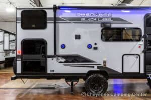 2026 Forest River Cherokee Wolf Pup Black Label 17JWBL Small Bunkhouse Travel Trailer Exterior Image