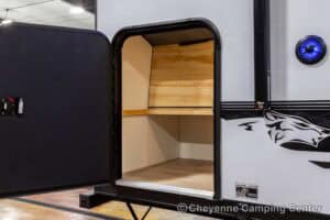 2026 Forest River Cherokee Wolf Pup Black Label 17JWBL Small Bunkhouse Travel Trailer Exterior Image