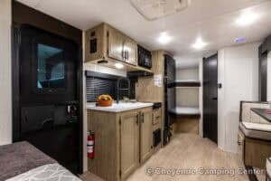 2026 Forest River Cherokee Wolf Pup Black Label 17JWBL Small Bunkhouse Travel Trailer Interior Image