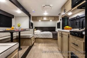 2027 Forest River Cherokee Wolf Pup Black Label 17JWBL Small Bunkhouse Travel Trailer Interior Image
