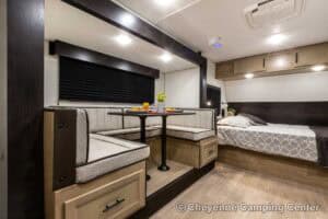 2026 Forest River Cherokee Wolf Pup Black Label 17JWBL Small Bunkhouse Travel Trailer Interior Image