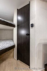2026 Forest River Cherokee Wolf Pup Black Label 17JWBL Small Bunkhouse Travel Trailer Interior Image