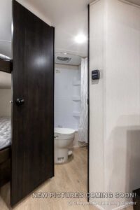 2027 Forest River Cherokee Wolf Pup Black Label 17JWBL Small Bunkhouse Travel Trailer Interior Image
