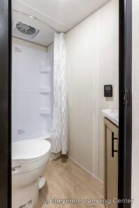 2026 Forest River Cherokee Wolf Pup Black Label 17JWBL Small Bunkhouse Travel Trailer Interior Image