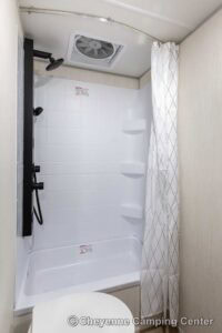 2026 Forest River Cherokee Wolf Pup Black Label 17JWBL Small Bunkhouse Travel Trailer Interior Image