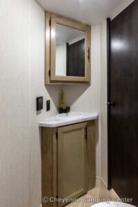 2026 Forest River Cherokee Wolf Pup Black Label 17JWBL Small Bunkhouse Travel Trailer Interior Image