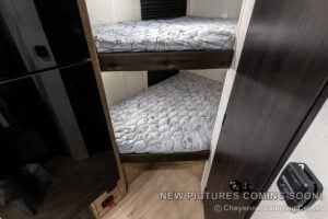 2027 Forest River Cherokee Wolf Pup Black Label 17JWBL Small Bunkhouse Travel Trailer Interior Image
