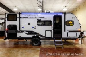 2027 Forest River Cherokee Wolf Pup Black Label 17JWBL Small Bunkhouse Travel Trailer Exterior Image