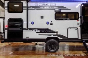 2027 Forest River Cherokee Wolf Pup Black Label 17JWBL Small Bunkhouse Travel Trailer Exterior Image
