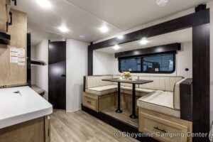 2027 Forest River Cherokee Wolf Pup Black Label 17JWBL Small Bunkhouse Travel Trailer Interior Image