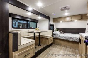 2027 Forest River Cherokee Wolf Pup Black Label 17JWBL Small Bunkhouse Travel Trailer Interior Image