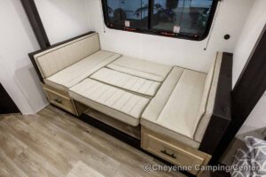 2027 Forest River Cherokee Wolf Pup Black Label 17JWBL Small Bunkhouse Travel Trailer Interior Image