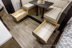2027 Forest River Cherokee Wolf Pup Black Label 17JWBL Small Bunkhouse Travel Trailer Interior Image
