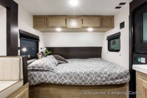 2027 Forest River Cherokee Wolf Pup Black Label 17JWBL Small Bunkhouse Travel Trailer Interior Image