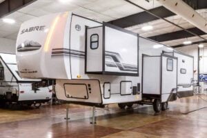 2027 Forest River Sabre 36FLX Two Bedroom Fifth Wheel With Loft Exterior Image