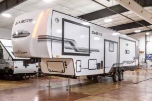2027 Forest River Sabre 36FLX Two Bedroom Fifth Wheel With Loft Exterior Image