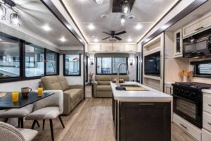 2027 Forest River Sabre 36FLX Two Bedroom Fifth Wheel With Loft Interior Image
