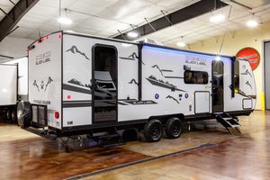 2025 Forest River Cherokee Grey Wolf Black Label 26DBHBL Bunkhouse Travel Trailer (Copy) Exterior Image
