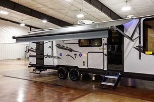 2025 Forest River Cherokee Grey Wolf Black Label 26DBHBL Bunkhouse Travel Trailer (Copy) Exterior Image