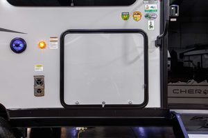 2025 Forest River Cherokee Grey Wolf Black Label 26DBHBL Bunkhouse Travel Trailer (Copy) Exterior Image