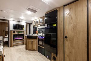 2025 Forest River Cherokee Grey Wolf Black Label 26DBHBL Bunkhouse Travel Trailer (Copy) Interior Image