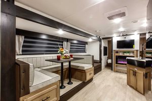 2025 Forest River Cherokee Grey Wolf Black Label 26DBHBL Bunkhouse Travel Trailer (Copy) Interior Image