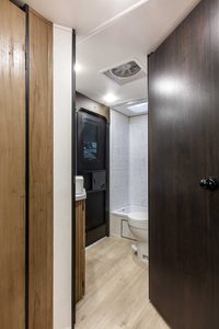 2025 Forest River Cherokee Grey Wolf Black Label 26DBHBL Bunkhouse Travel Trailer (Copy) Interior Image