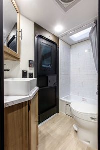 2025 Forest River Cherokee Grey Wolf Black Label 26DBHBL Bunkhouse Travel Trailer (Copy) Interior Image
