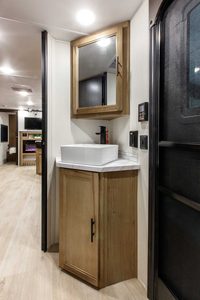 2025 Forest River Cherokee Grey Wolf Black Label 26DBHBL Bunkhouse Travel Trailer (Copy) Interior Image