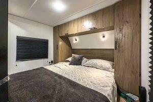 2025 Forest River Cherokee Grey Wolf Black Label 26DBHBL Bunkhouse Travel Trailer (Copy) Interior Image