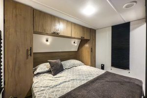 2025 Forest River Cherokee Grey Wolf Black Label 26DBHBL Bunkhouse Travel Trailer (Copy) Interior Image