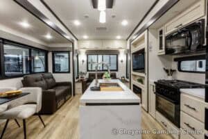 2026 Forest River Sabre 36FLX Two Bedroom Fifth Wheel With Loft Interior Image